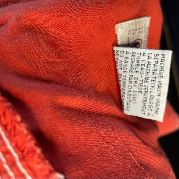 Vintage Get Used Authentic Jeans Burnt Orange Utility Vest Denim Circa early 90s - Picture 7 of 14